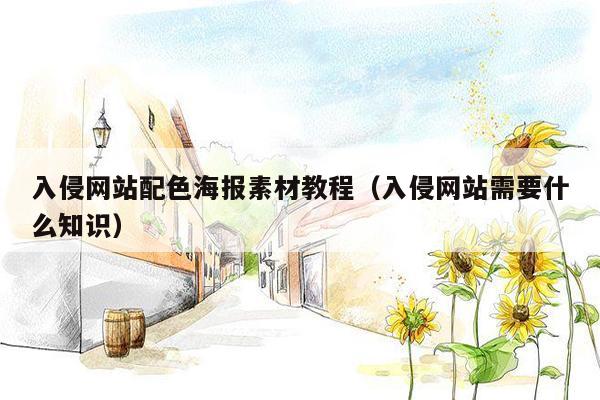 入侵网站配色海报素材教程（入侵网站需要什么知识）