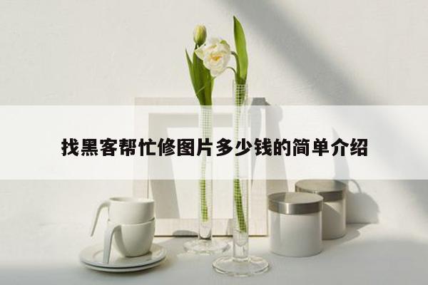 找黑客帮忙修图片多少钱的简单介绍