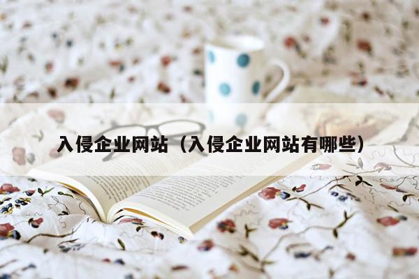 入侵企业网站（入侵企业网站有哪些）