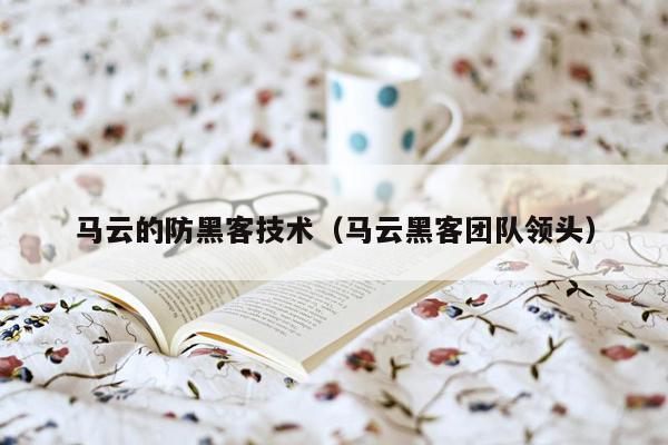 马云的防黑客技术（马云黑客团队领头）