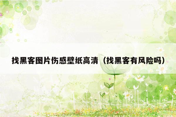 找黑客图片伤感壁纸高清（找黑客有风险吗）