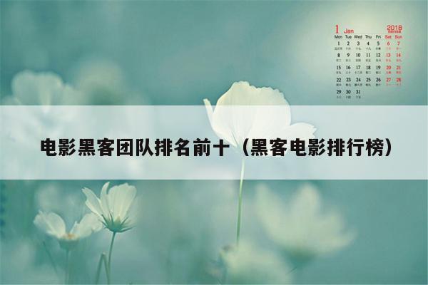 电影黑客团队排名前十（黑客电影排行榜）