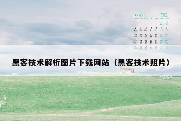 黑客技术解析图片下载网站（黑客技术照片）