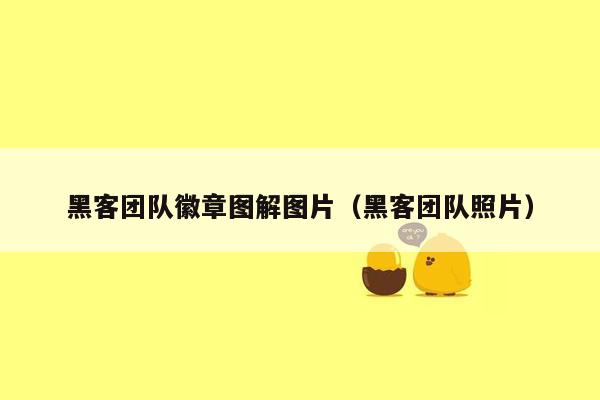 黑客团队徽章图解图片（黑客团队照片）